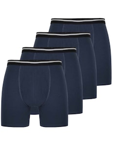 Bigdude 4 Pack Trunk Boxer Shorts Navy